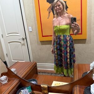 Strapless Multicolor Dress